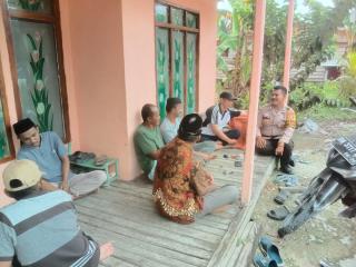 Cooling System, Bhabinkamtibmas Desa Sencalang Ajak Masyarakat Wujudkan Pemilu Damai Thn 2024